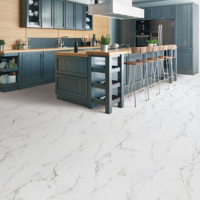 luxury vinyl tile flooring in a Charlottetown kitchen